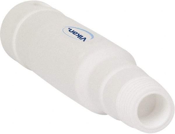 Vikan - 6-1/2 x 1-5/32" Polypropylene Squeegee Handle - European Threaded Connection, White - Top Tool & Supply