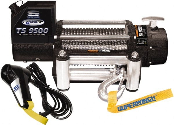 Superwinch - 9,500 Lb Capacity, 95' Cable Length, Automotive Heavy-Duty Recovery Winch - Top Tool & Supply