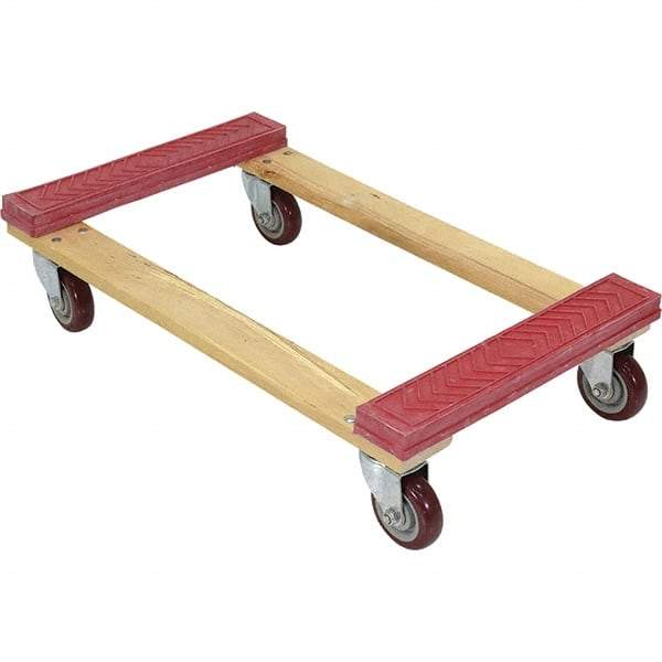 Vestil - 1,200 Lb Capacity Hardwood Dolly - 30" Long x 18" Wide - Top Tool & Supply