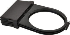 Made in USA - 4" Wide, 2 Magnification Task & Machine Light Shade Mount Magnifier - Black, For Use with Task Light - Top Tool & Supply