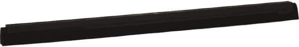 Vikan - 28" Foam Rubber Blade Squeegee Refill - Double Edge, Black, Plastic Holder - Top Tool & Supply