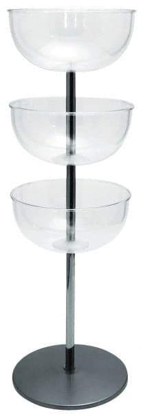 Tensator - 40" High Barrier Free-Standing Pole - Polycarbonate, Polished Chrome Finish, Gray - Top Tool & Supply