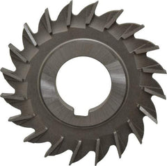 Made in USA - 3" Diam x 5/16" Width of Cut, 20 Teeth, Cobalt Side Milling Cutter - Straight Teeth, Uncoated - Top Tool & Supply