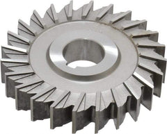 Made in USA - 4" Diam x 3/4" Width of Cut, 24 Teeth, Cobalt Side Milling Cutter - Straight Teeth, Uncoated - Top Tool & Supply