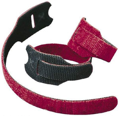 VELCRO Brand - 900 Piece 3/4" Wide x 8" Piece Length, Self Fastening Tie/Strap Hook & Loop Strap - Perforated/Pieces Roll, Cranberry, Fire Retardant, Printable Surface - Top Tool & Supply