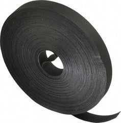 VELCRO Brand - 3/4" Wide x 25 Yd Long Self Fastening Tie/Strap Hook & Loop Roll - Continuous Roll, Black, Printable Surface - Top Tool & Supply