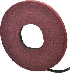 VELCRO Brand - 1/2" Wide x 25 Yd Long Self Fastening Tie/Strap Hook & Loop Roll - Continuous Roll, Cranberry, Fire Retardant, Printable Surface - Top Tool & Supply