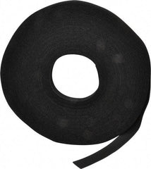 VELCRO Brand - 3/4" Wide x 25 Yd Long Self Fastening Tie/Strap Hook & Loop Roll - Continuous Roll, Black - Top Tool & Supply