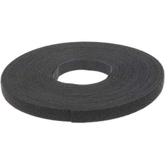 VELCRO Brand - 5/8" Wide x 25 Yd Long Self Fastening Tie/Strap Hook & Loop Roll - Continuous Roll, Black - Top Tool & Supply