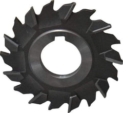 Made in USA - 3" Diam x 3/16" Width of Cut, 18 Teeth, Cobalt Side Milling Cutter - Staggered Teeth, Uncoated - Top Tool & Supply