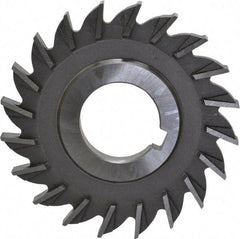 Made in USA - 3" Diam x 5/16" Width of Cut, 20 Teeth, High Speed Steel Side Milling Cutter - Straight Teeth, Uncoated - Top Tool & Supply