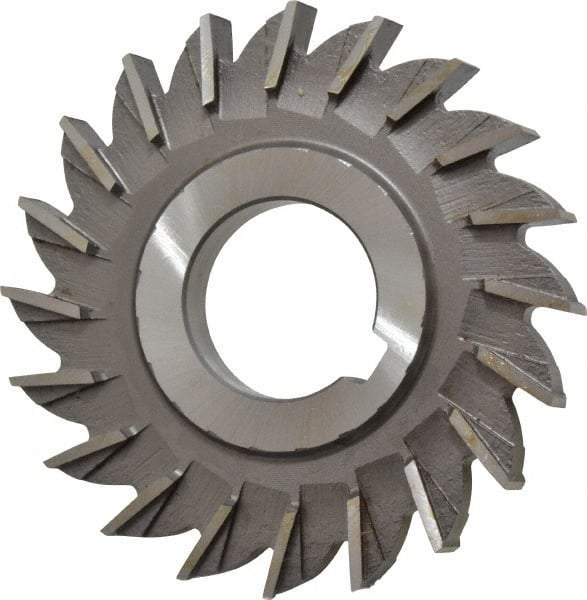 Made in USA - 3" Diam x 11/32" Width of Cut, 20 Teeth, High Speed Steel Side Milling Cutter - Straight Teeth, Uncoated - Top Tool & Supply