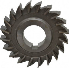 Made in USA - 3" Diam x 1/2" Width of Cut, 20 Teeth, High Speed Steel Side Milling Cutter - Straight Teeth, Uncoated - Top Tool & Supply