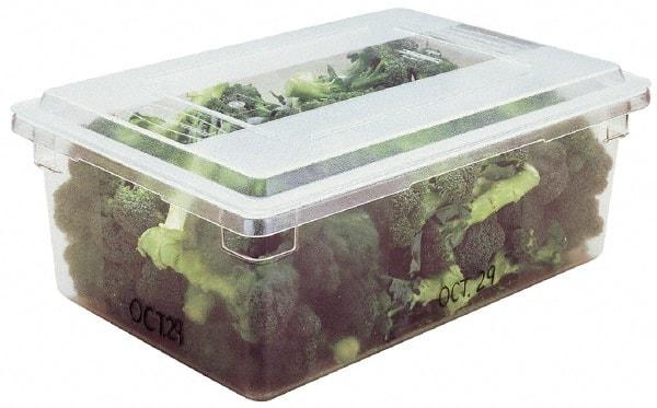 Rubbermaid - Rectangular, Clear Polycarbonate Food Tote Box - 12" High x 18" Wide x 26" Long - Top Tool & Supply