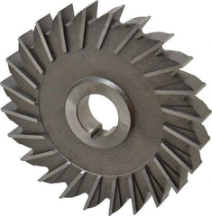 Made in USA - 5" Diam x 5/8" Width of Cut, 24 Teeth, High Speed Steel Side Milling Cutter - Straight Teeth, Uncoated - Top Tool & Supply