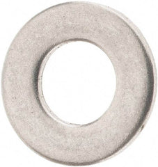 Value Collection - M4 Screw, Grade 316 Stainless Steel Standard Flat Washer - 4.3mm ID x 9mm OD, Plain Finish - Top Tool & Supply