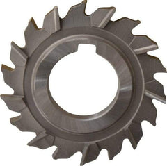 Made in USA - 3" Diam x 5/16" Width of Cut, 18 Teeth, High Speed Steel Side Milling Cutter - Staggered Teeth, Uncoated - Top Tool & Supply