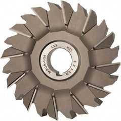 Made in USA - 6" Diam x 1-1/4" Width of Cut, 24 Teeth, High Speed Steel Side Milling Cutter - Staggered Teeth, Uncoated - Top Tool & Supply