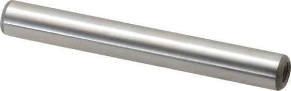 Jergens - 5/16" Diam x 2-1/2" Pin Length Alloy Steel Pull Out Dowel Pin - C 47-58 & C 60-64 (Surface) Hardness, 1 Beveled & 1 Threaded End - Top Tool & Supply