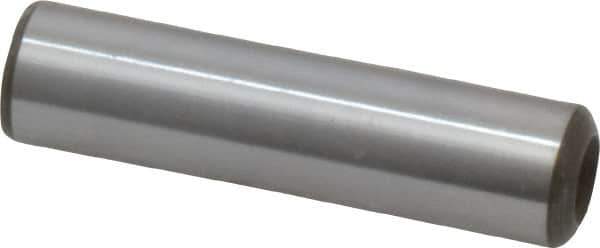 Jergens - 3/8" Diam x 1-1/2" Pin Length Alloy Steel Pull Out Dowel Pin - C 47-58 & C 60-64 (Surface) Hardness, 1 Beveled & 1 Threaded End - Top Tool & Supply