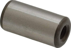 Jergens - 1/2" Diam x 1" Pin Length Alloy Steel Pull Out Dowel Pin - C 47-58 & C 60-64 (Surface) Hardness, 1 Beveled & 1 Threaded End - Top Tool & Supply