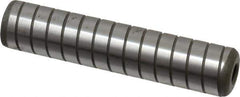 Jergens - 5/8" Diam x 3" Pin Length Alloy Steel Grooved Dowel Pin - C 47-58 & C 60-64 (Surface) Hardness, 1 Beveled & 1 Threaded End - Top Tool & Supply