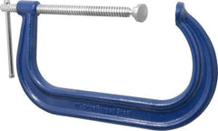 Gibraltar - Regular-Duty 10" Max Opening, 6" Throat Depth, Forged Steel Standard C-Clamp - 8,000 Lb Capacity, 2" Min Opening, Deep Throat - Top Tool & Supply