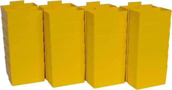 Quantum Storage - 2.8" Wide x 3" High, Yellow Bin Cup - Use with Quantum Storage Systems - Shelf Bin - Top Tool & Supply