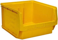 Quantum Storage - 120 Lb. Load Capacity, 19-3/4" Deep, Yellow Polyethylene Hopper Stacking Bin - 11-7/8" High x 18-3/8" Wide x 19-3/4" Long - Top Tool & Supply