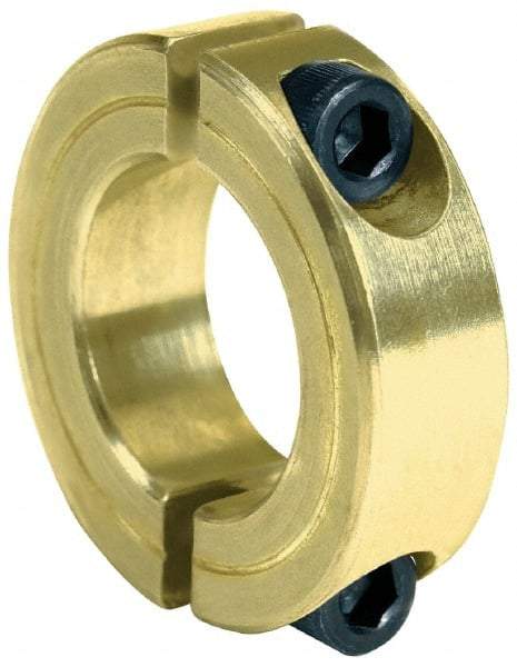 Climax Metal Products - 2-7/8" Bore, Steel, Two Piece Clamping Shaft Collar - 4-1/4" Outside Diam, 7/8" Wide - Top Tool & Supply