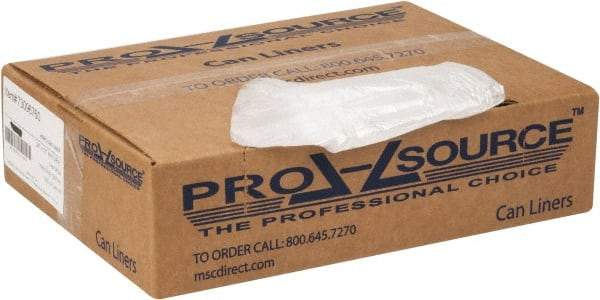 PRO-SOURCE - 0.2 mil Thick, Household/Office Trash Bags - 24" Wide x 31" High, Clear - Top Tool & Supply