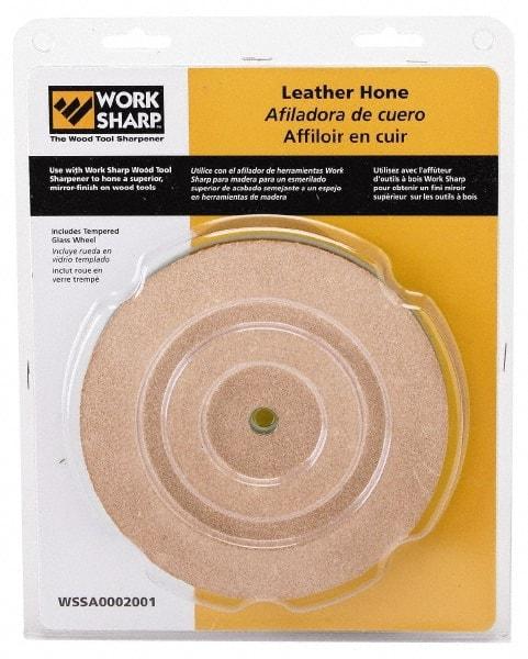 Work Sharp - 6 Inch Outside Diameter Leather Hone Kit - Work Sharp 3000 Machine Compatible - Top Tool & Supply