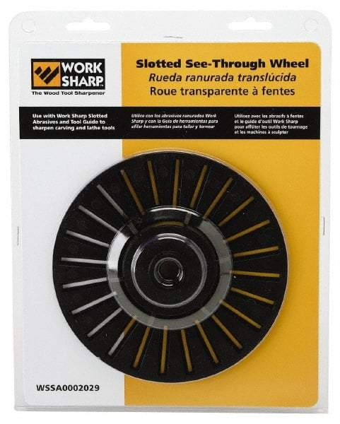 Work Sharp - 6 Inch Outside Diameter Slotted Wheel - Work Sharp 3000 Machine Compatible - Top Tool & Supply