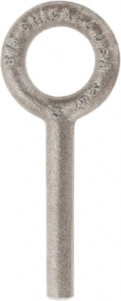 Gibraltar - Steel, Fixed Blank Lifting Eye Bolt - 2-1/2" Shank, No Shoulder - Top Tool & Supply