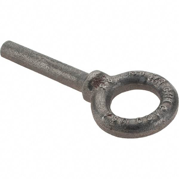 Gibraltar - Steel, Fixed Blank Lifting Eye Bolt - 2-1/2" Shank, Shoulder - Top Tool & Supply