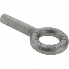 Gibraltar - Forged Steel, Fixed Blank Lifting Eye Bolt - 3" Shank, No Shoulder - Top Tool & Supply