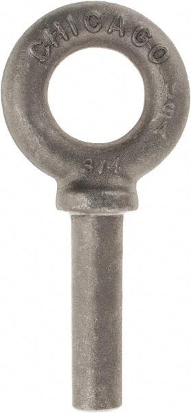 Gibraltar - Forged Steel, Fixed Blank Lifting Eye Bolt - 3" Shank, Shoulder - Top Tool & Supply