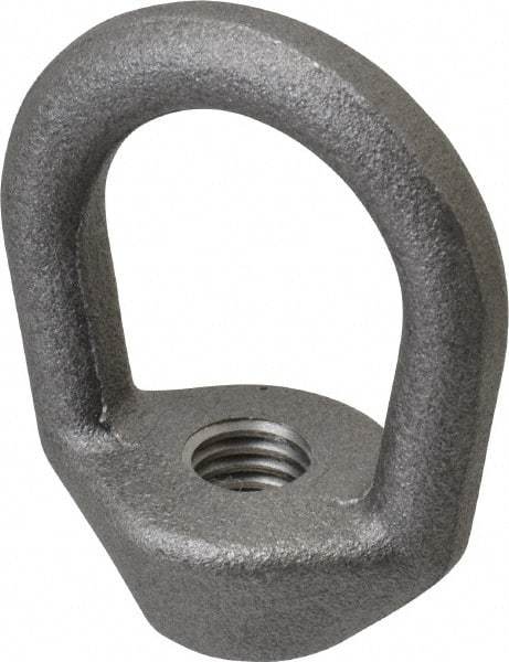 Gibraltar - 2,240 Lb Capacity, 1/2-13 Thread, Self Colored, Carbon Steel Regular Duty Lifting Eye Nut - Grade C-1030, 2-1/2" High, 1-1/4" Inside & 2" Outside Eye Diam, 2" Bell/Base Width - Top Tool & Supply