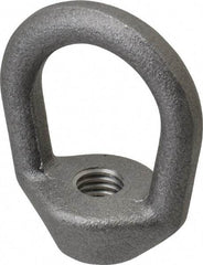 Gibraltar - 2,240 Lb Capacity, 1/2-13 Thread, Self Colored, Carbon Steel Regular Duty Lifting Eye Nut - Grade C-1030, 2-1/2" High, 1-1/4" Inside & 2" Outside Eye Diam, 2" Bell/Base Width - Top Tool & Supply