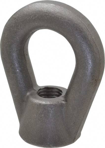 Gibraltar - 10,600 Lb Capacity, 3/4-10 Thread, Self Colored, Carbon Steel Heavy Duty Lifting Eye Nut - Grade C-1030, 3-7/8" High, 1-1/2" Inside & 3" Outside Eye Diam, 3" Bell/Base Width - Top Tool & Supply