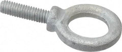 Gibraltar - 900 Lb Capacity, Forged Steel, 5/16-18 Thread, Fixed Lifting Eye Bolt - Fully Threaded, 1-1/8" Shank, 1-1/8" Thread Length, Shoulder - Top Tool & Supply