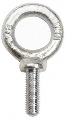 Gibraltar - 900 Lb Capacity, Forged Steel, 5/16-18 Thread, Fixed Lifting Eye Bolt - Fully Threaded, 1-1/8" Shank, 1-1/8" Thread Length, Shoulder - Top Tool & Supply