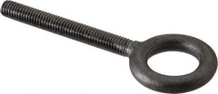 Gibraltar - 1,400 Lb Capacity, Forged Steel, 3/8-16 Thread, Fixed Lifting Eye Bolt - Fully Threaded, 3" Shank, 3" Thread Length, No Shoulder - Top Tool & Supply