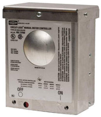 Hubbell Wiring Device-Kellems - 2 Poles, 30 Amp, NEMA, Enclosed Pushbutton Manual Motor Starter - 111.8mm Wide x 83.3mm Deep x 140.2mm High, 15 hp, CSA Certified, NEMA 3R & UL Listed - Top Tool & Supply