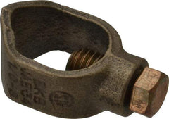 Thomas & Betts - 1/0 to 8 (Solid) AWG Compatible Single-Nut Rod Clamp - Copper Alloy, 2-11/32" OAL, CSA Certified, RoHS Compliant, UL Listed - Top Tool & Supply