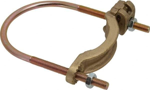 Thomas & Betts - 4 to 4/0 AWG Compatible U-bolt Rod Clamp - Bronze, CSA Certified, UL File E3060, UL Listed - Top Tool & Supply