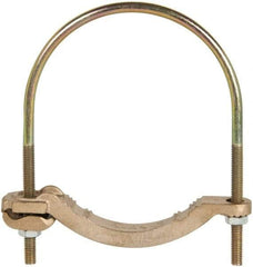 Thomas & Betts - 4 to 4/0 AWG Compatible U-bolt Rod Clamp - Bronze, CSA Certified, UL File E3060, UL Listed - Top Tool & Supply