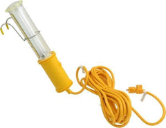 Made in USA - 13 Watt, Electric, Fluorescent Portable Handheld Work Light - 25' Cord, 1 Head - Top Tool & Supply