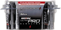 Rayovac - Size AA, Alkaline, 24 Pack, Standard Battery - 1.5 Volts, Button Tab Terminal - Top Tool & Supply