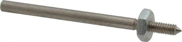 Made in USA - 1/8" Shank Rubberized Abrasive Point Mandrel - 1/8" Hole Compatibility, for Points - Top Tool & Supply